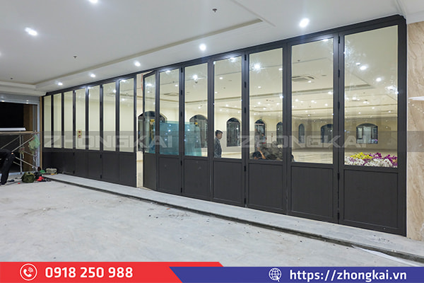 Công trình sử dụng cửa nhôm hệ 55 vát cạnh