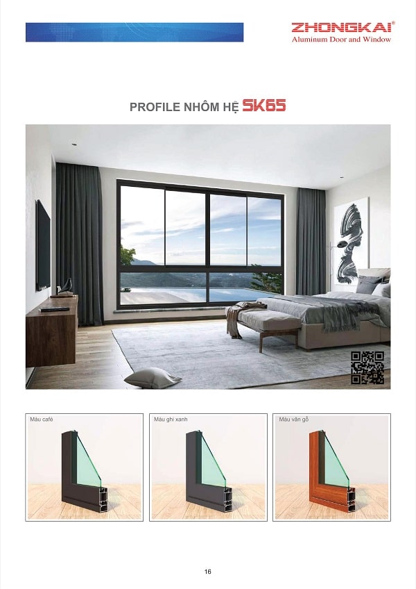 Catalogue nhôm Zhongkai hệ SK65