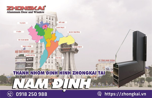 Zhongkai cung cấp nhôm kính nam định giá tốt, uy tín