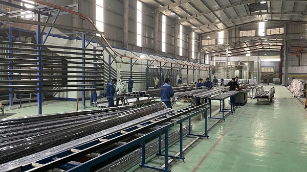 thanh nhôm định hình tại nhà máy nhôm zhongkai